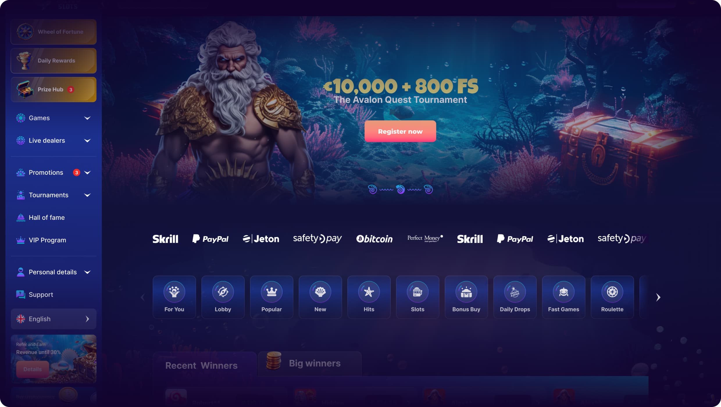 Triton Slots kasinová platforma Triton Slots kasinová platforma